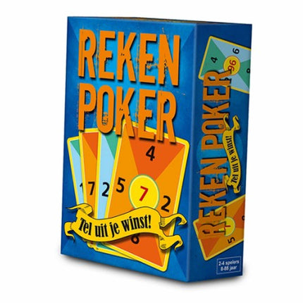 Dit is een foto van het spel Rekenpoker - Tel Uit Je Winst! te koop bij Speldorado Spellenwinkel Delft