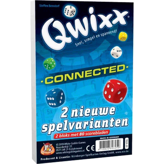 Dit is een foto van het spel Qwixx Connected  bloks te koop bij Speldorado Spellenwinkel Delft