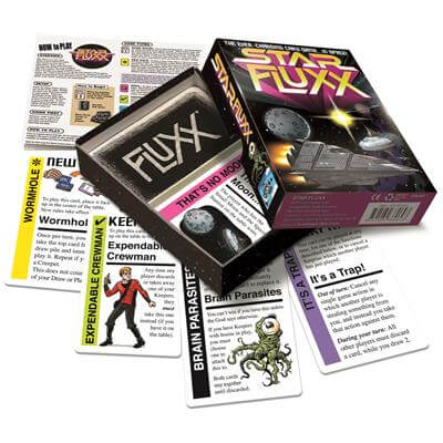 Dit is een foto van het spel Star Fluxx EN te koop bij Speldorado Spellenwinkel Delft