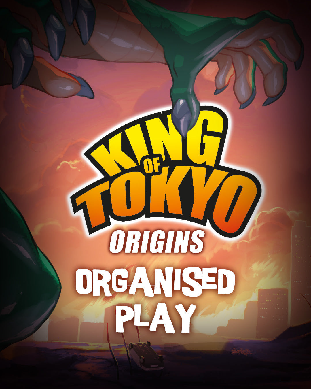 Spelers in actie tijdens King of Tokyo Origins – dobbelstenen, monsters en kaartspel