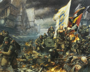 Astra Militarum collectie – Leman Russ Battle Tank en Cadian Shock Troops bij Speldorado