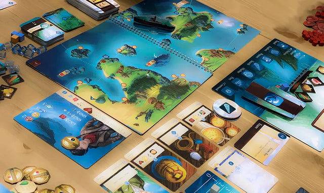Sleeping Gods bordspel, Distant Skies en uitbreidingen voor avontuurlijk en coöperatief spelen bij Speldorado