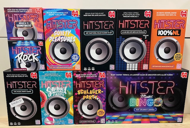 Hitster kopen bij Spelderado Delft. Ontdek alle edities van dit muziekbordspel, van Original tot Party Edition. Test je muziekkennis en speel samen!