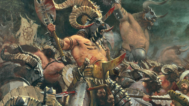 Beastmen Brayherds miniaturen en battalion box collectie bij Speldorado