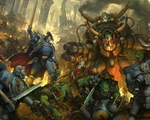 40k Orks collectie – Boyz, Warboss en Deffkoptas bij Speldora