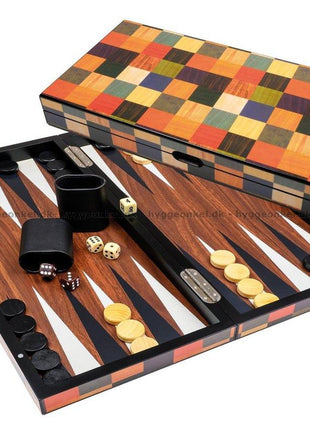 Dit is een foto van het spel Philos Backgammon Kassette Fourni Groot. te koop bij Speldorado Spellenwinkel Delft