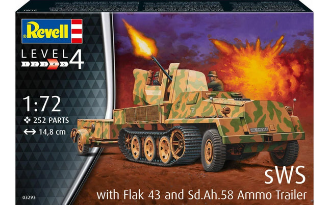 Sws With Flak43 And Sd.Ah58 Ammo Trailer - 3293, 3293 van Revell te koop bij Speldorado !