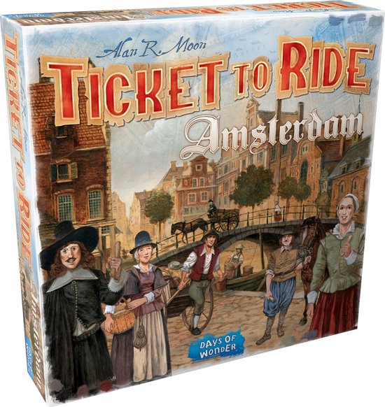 Dit is een foto van het spel Ticket to ride amsterdam te koop bij Speldorado Spellenwinkel Delft