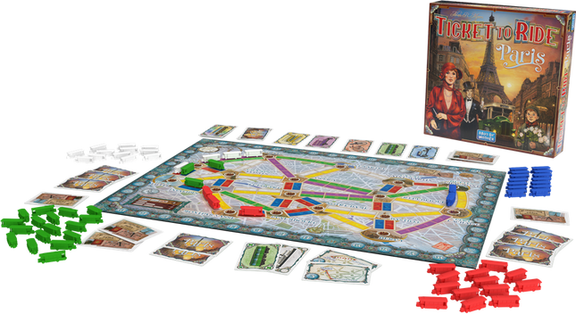 Dit is een foto van het spel Ticket to ride parijs EN te koop bij Speldorado Spellenwinkel Delft