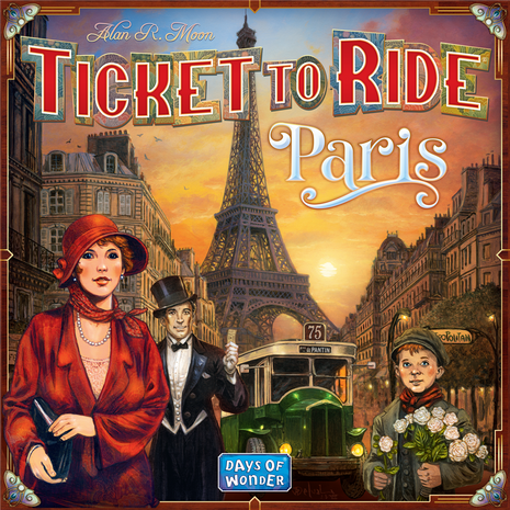 Ticket to ride parijs EN – gezellig bordspel – 2 tot 4 spelers