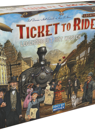 Ticket to Ride Legacy Legendes uit het Westen NL – gezellig bordspel – 2 tot 5 spelers