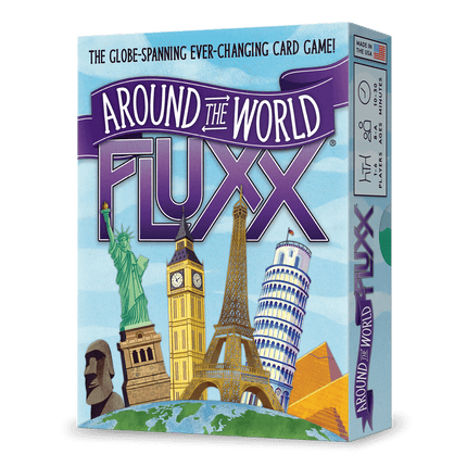 Dit is een foto van het spel Around the World Fluxx EN te koop bij Speldorado Spellenwinkel Delft