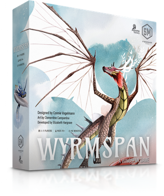 Dit is een foto van het spel Wyrmspan _ EN te koop bij Speldorado Spellenwinkel Delft