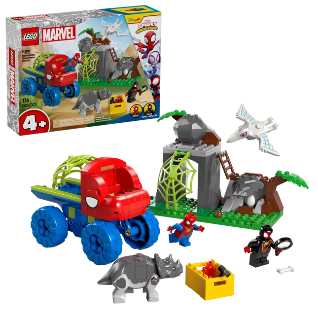 Team Spidey reddingsmissie met dinotruck - 11199 - Marvel