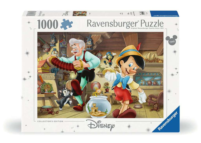 Dit is een foto van het spel Walt Disney Pinocchio - 1000 stukjes te koop bij Speldorado Spellenwinkel Delft