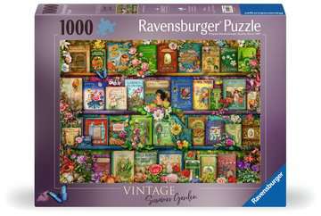 Dit is een foto van het spel Vintage tuinboeken - 1000 stukjes te koop bij Speldorado Spellenwinkel Delft