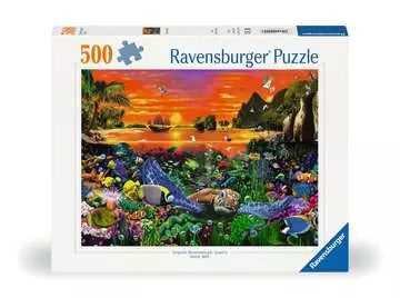 Dit is een foto van het spel Schildpad in het rif - 500 stukjes te koop bij Speldorado Spellenwinkel Delft