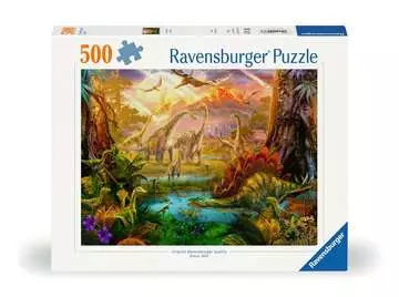 Dit is een foto van het spel Land van de dinosauriërs - 500 stukjes te koop bij Speldorado Spellenwinkel Delft