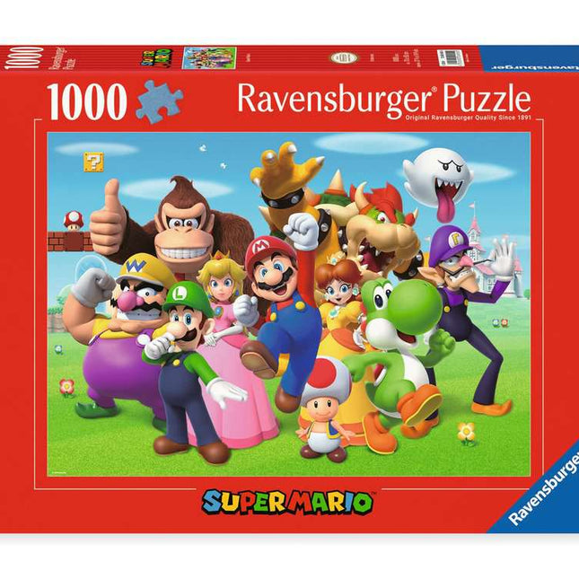 Dit is een foto van het spel Super Mario versie 1 - 1000 stukjes te koop bij Speldorado Spellenwinkel Delft