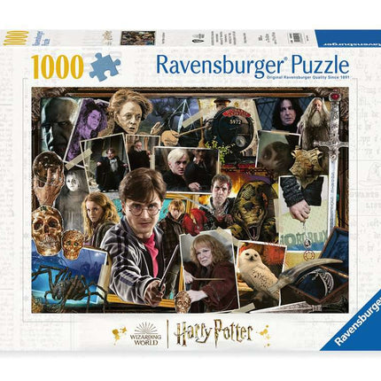 Dit is een foto van het spel Harry Potter Harry tegen Voldemort - 1000 stukjes te koop bij Speldorado Spellenwinkel Delft