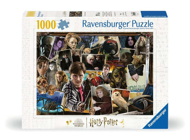 Dit is een foto van het spel Harry Potter Harry tegen Voldemort - 1000 stukjes te koop bij Speldorado Spellenwinkel Delft