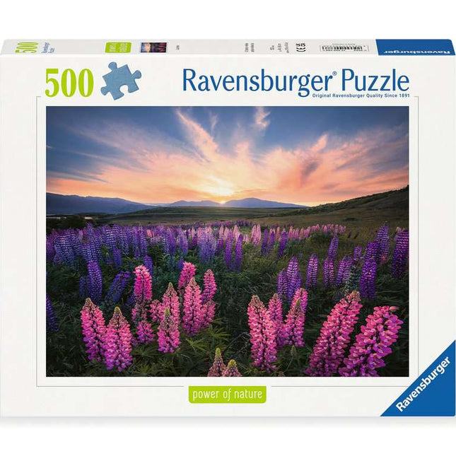 Dit is een foto van het spel Lupinen - 500 stukjes te koop bij Speldorado Spellenwinkel Delft