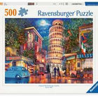 Dit is een foto van het spel Avond in Pisa - 500 stukjes te koop bij Speldorado Spellenwinkel Delft