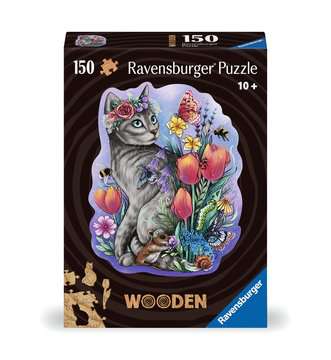 Dit is een foto van het spel Lovely cat Houten puzzels volwassenen te koop bij Speldorado Spellenwinkel Delft