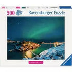 Dit is een foto van het spel Nordlichter üb.Bergsfjord - 500 stukjes te koop bij Speldorado Spellenwinkel Delft