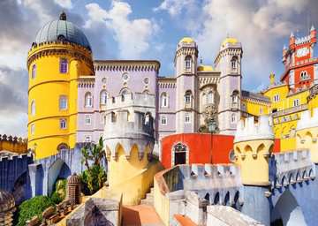 Dit is een foto van het spel Palácio Nacional da Pena, Portugal - 1000 stukjes te koop bij Speldorado Spellenwinkel Delft