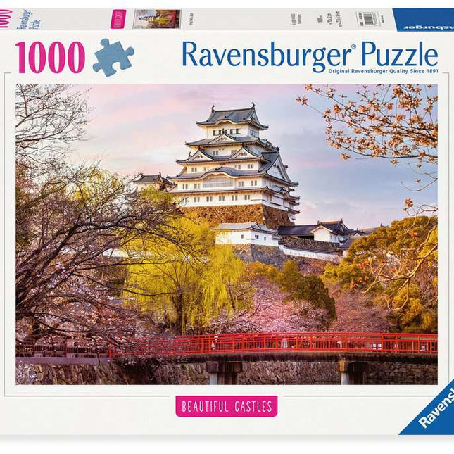 Dit is een foto van het spel Himeji Castle, Japan - 1000 stukjes te koop bij Speldorado Spellenwinkel Delft