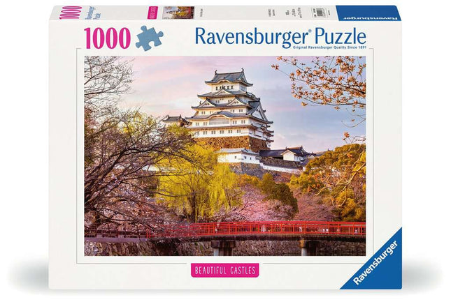 Dit is een foto van het spel Himeji Castle, Japan - 1000 stukjes te koop bij Speldorado Spellenwinkel Delft