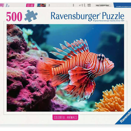 Dit is een foto van het spel Red Lionfish - 500 stukjes te koop bij Speldorado Spellenwinkel Delft