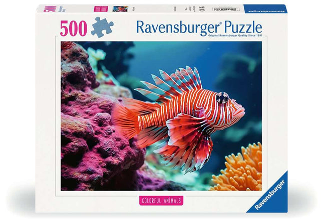 Dit is een foto van het spel Red Lionfish - 500 stukjes te koop bij Speldorado Spellenwinkel Delft