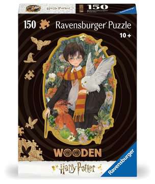 Dit is een foto van het spel Harry Potter - Houten puzzels volwassenen, 150 te koop bij Speldorado Spellenwinkel Delft