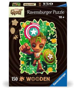 Dit is een foto van het spel Marvel Groot - Houten puzzels volwassenen, 150 te koop bij Speldorado Spellenwinkel Delft
