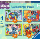 Stitch - 4 Puzzels 12+16+20+24 stukjes