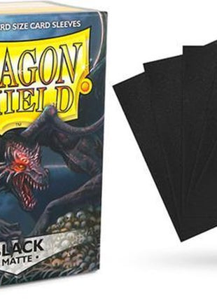 Sleeves Matte - Black (100ct) - Dragon Shield - Sleeves - Kaartspel accessoires,bordspel accessoires