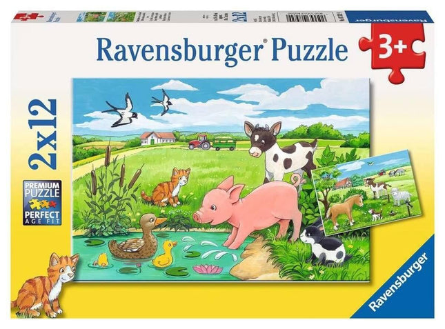 Jonge Dieren Op Het Platteland 2 X 12 Stukjes 75829, 75829 van Ravensburger te koop bij Speldorado !