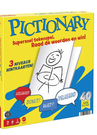 Pictionary - Dutch – gezellig bordspel – 2 tot 4 spelers