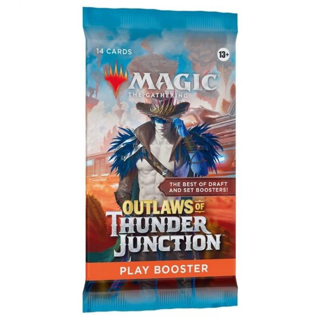 Dit is een foto van het spel Outlaws of Thunder Junction Play booster- Magic the Gathering te koop bij Speldorado Spellenwinkel Delft