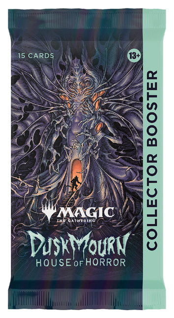 Dit is een foto van het spel Duskmourn House of Horrors Collector booster - Magic the Gathering te koop bij Speldorado Spellenwinkel Delft