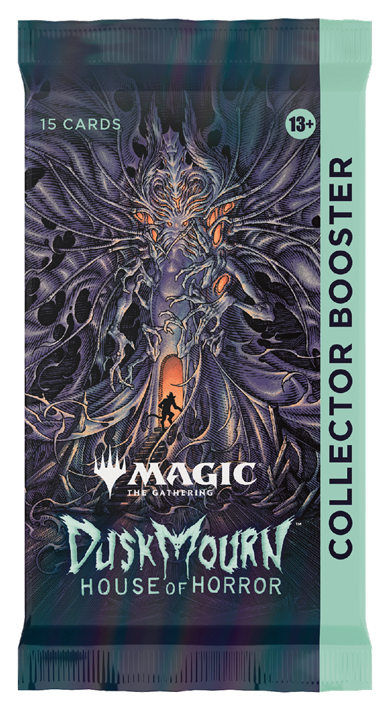 Dit is een foto van het spel Duskmourn House of Horrors Collector booster - Magic the Gathering te koop bij Speldorado Spellenwinkel Delft