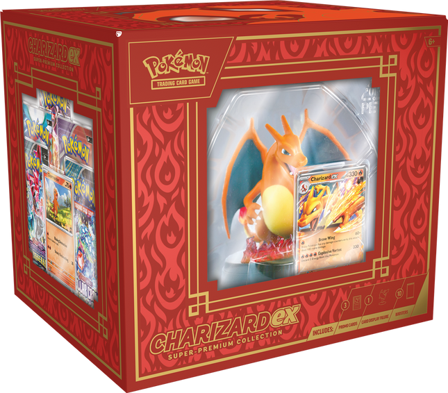 Dit is een foto van het spel Charizard ex Super-Premium Collection - Pokemon te koop bij Speldorado Spellenwinkel Delft