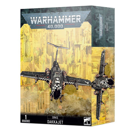 Dit is een afbeelding van het miniatuur Dakkajet - Orks voor het spel Warhammer, te koop bij Tabletop Miniature Wargames spellenwinkel Speldorado in delft