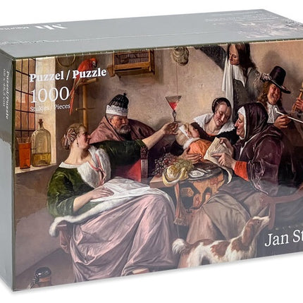 As the old sing, So Pipe the Young - Jan Steen (1000)