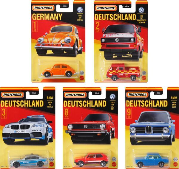 Mbx Best Of Germany Die-Cast Sortiment - Gwl49 - Matchbox