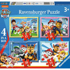 Paw Patrol - 4 Puzzels 12+16+20+24 stukjes
