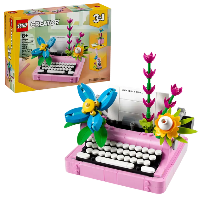 Typemachine met Bloemen - 31169 - Creator