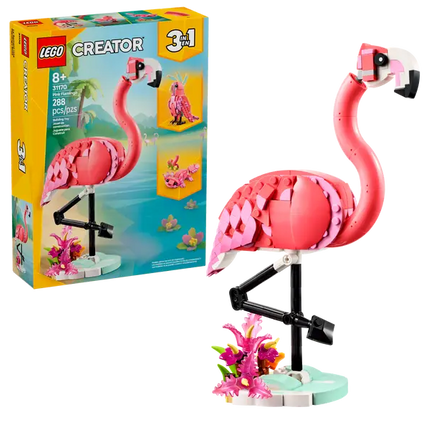 Wilde dieren: roze flamingo - 31170 - Creator